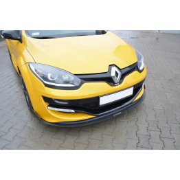 Накладка сплиттер на передний бампер вариант 3 на Renault Megane III RS